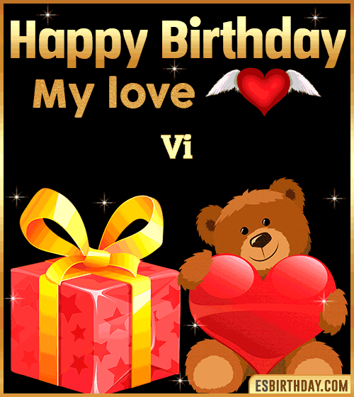 Gif happy Birthday my love Vi
