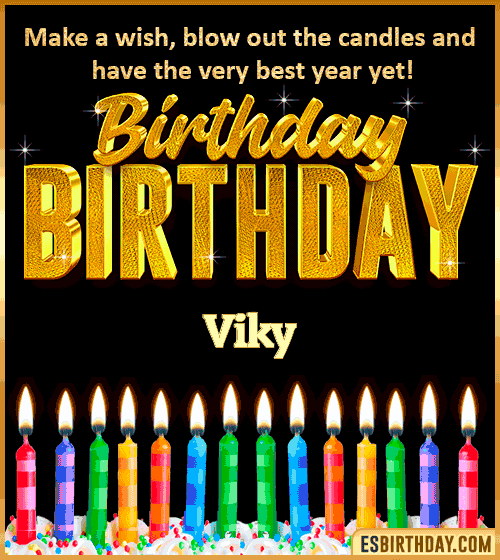 Happy Birthday Wishes Viky