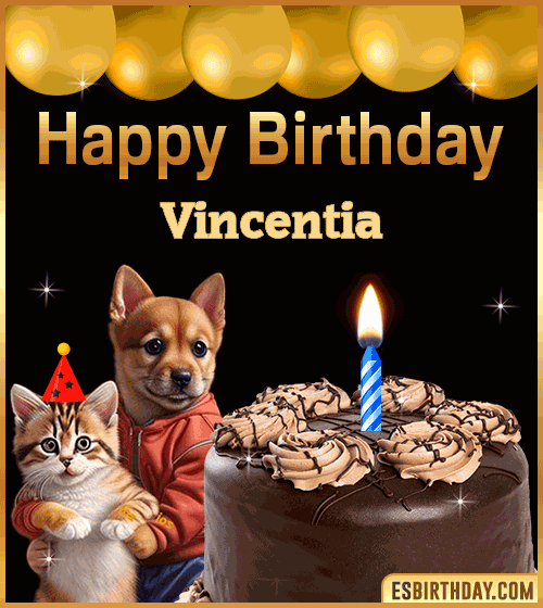 Happy Birthday funny Animated Gif Vincentia
