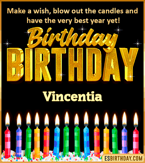 Happy Birthday Wishes Vincentia
