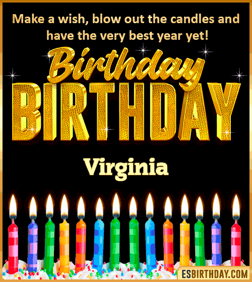 Happy Birthday Wishes Virginia
