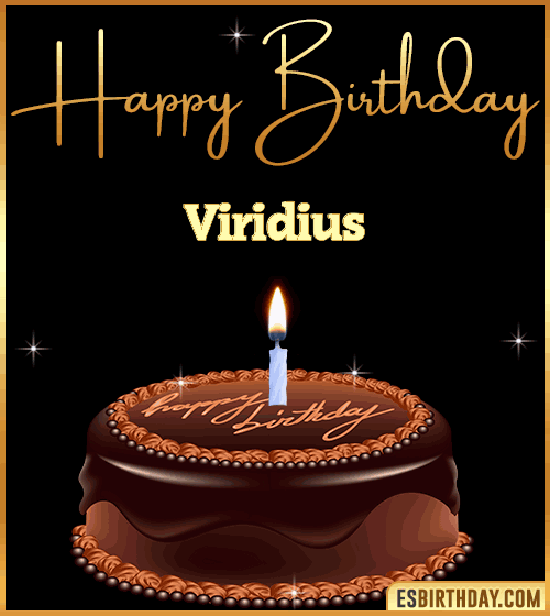 chocolate birthday cake Viridius
