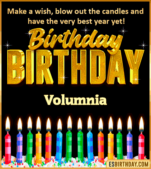 Happy Birthday Wishes Volumnia
