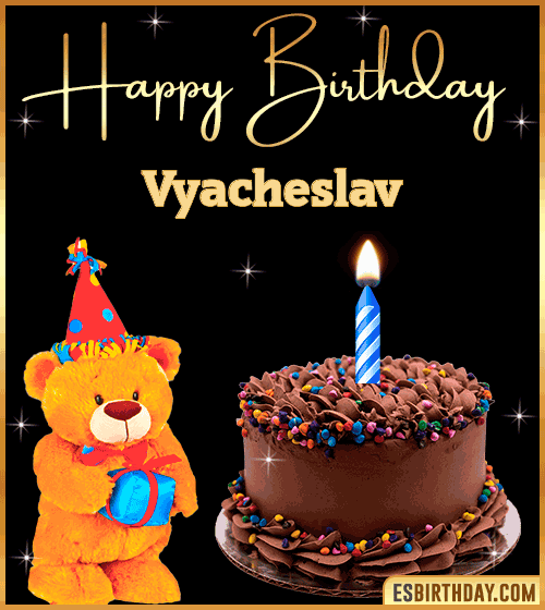 Happy Birthday Wishes gif Vyacheslav
