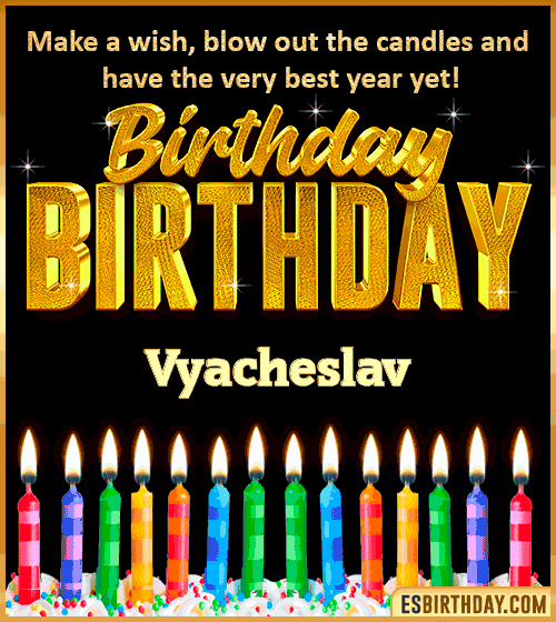 Happy Birthday Wishes Vyacheslav
