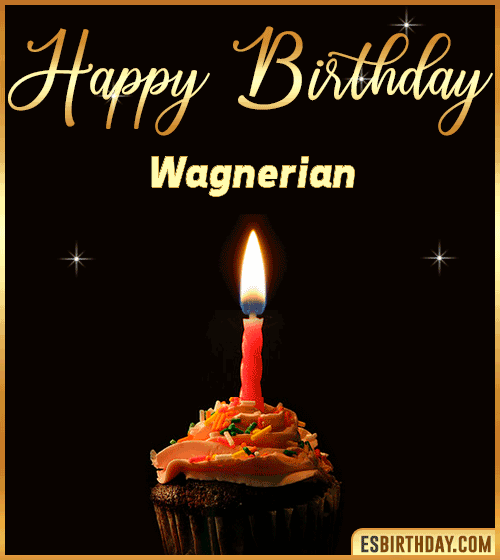 Birthday Cake with name gif Wagnerian
