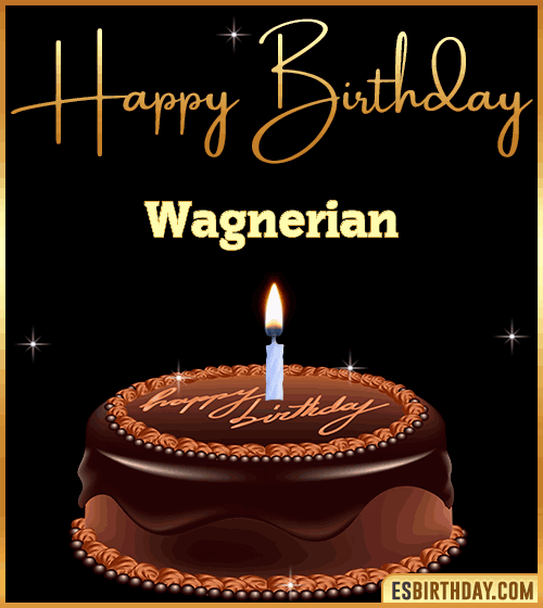 chocolate birthday cake Wagnerian

