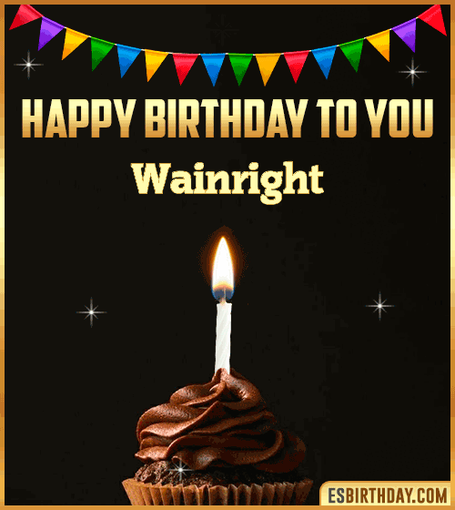 Happy Birthday to you Wainright
