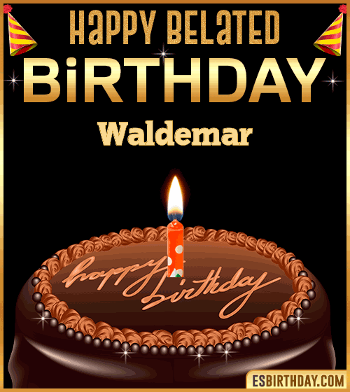 Belated Birthday Gif Waldemar
