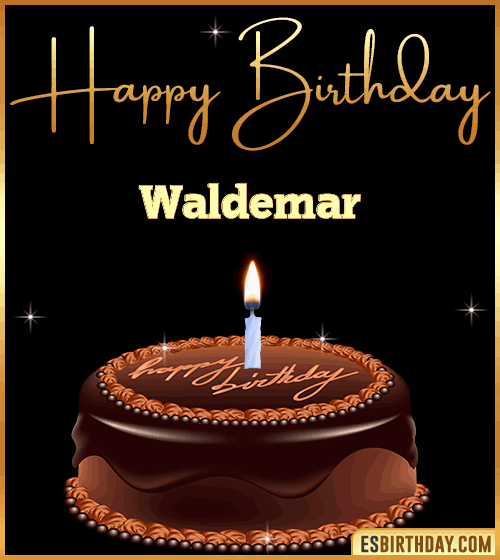 chocolate birthday cake Waldemar

