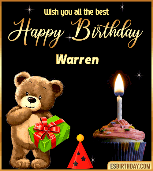 Gif Happy Birthday Warren
