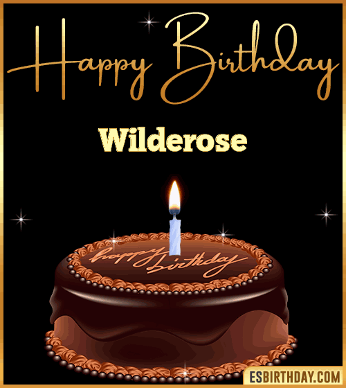 chocolate birthday cake Wilderose
