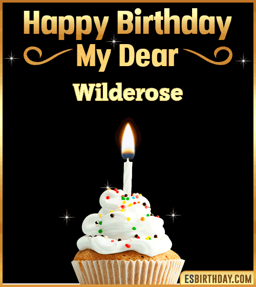 Happy Birthday my Dear Wilderose
