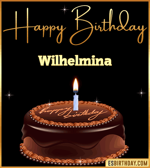 chocolate birthday cake Wilhelmina
