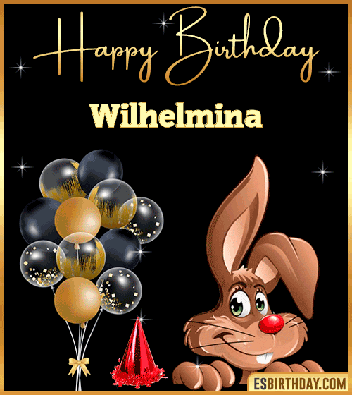 Happy Birthday gif Animated Funny Wilhelmina
