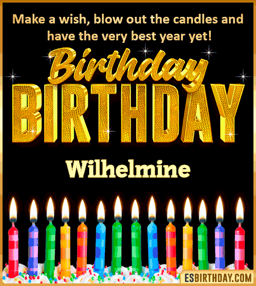 Happy Birthday Wishes Wilhelmine
