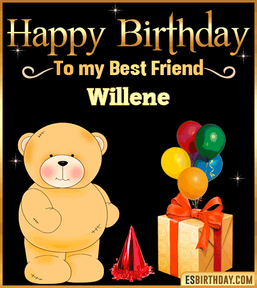 Happy Birthday to my best friend Willene
