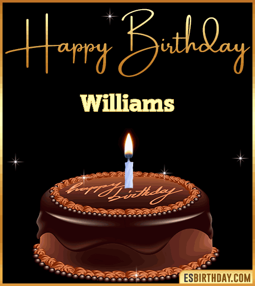 chocolate birthday cake Williams