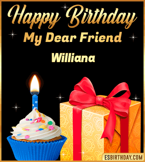 Happy Birthday my Dear friend Williana