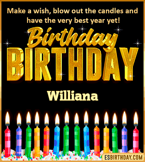 Happy Birthday Wishes Williana