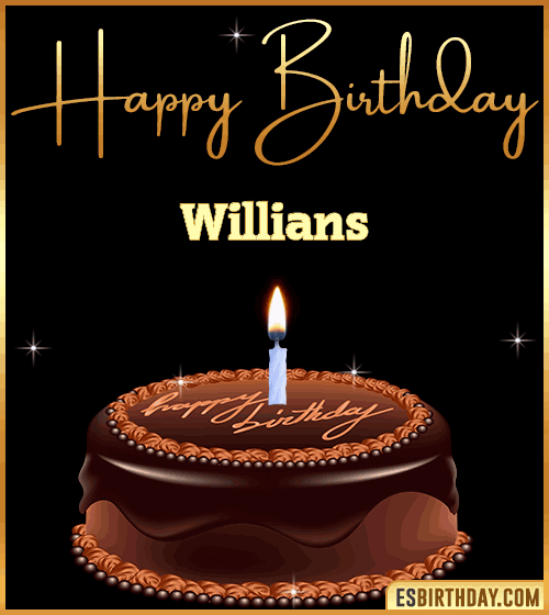 chocolate birthday cake Willians