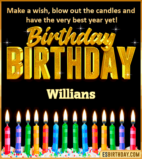 Happy Birthday Wishes Willians
