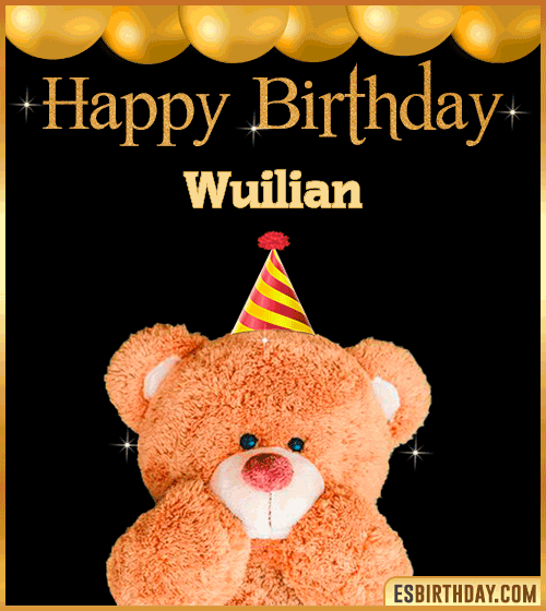 Happy Birthday Wishes for Wuilian