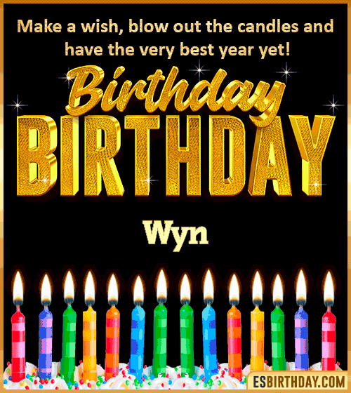Happy Birthday Wishes Wyn
