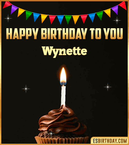 Happy Birthday to you Wynette
