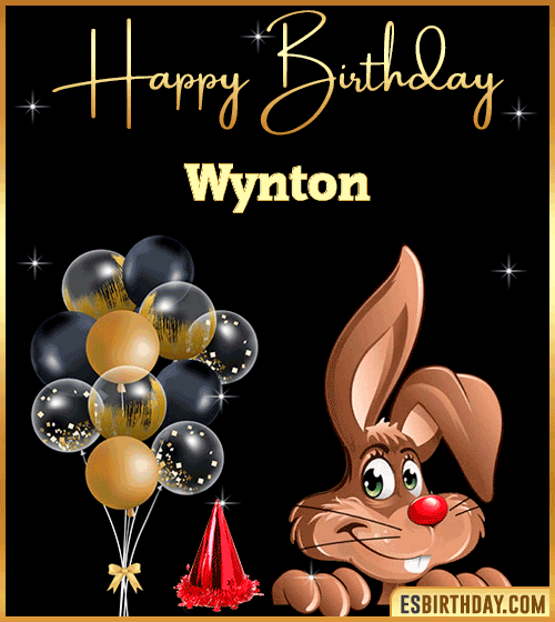 Happy Birthday gif Animated Funny Wynton
