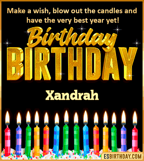 Happy Birthday Wishes Xandrah
