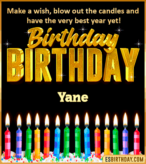Happy Birthday Wishes Yane