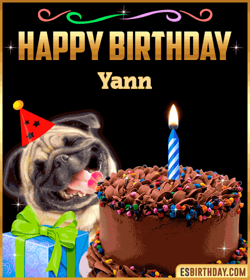 Gif Funny Happy Birthday Yann
