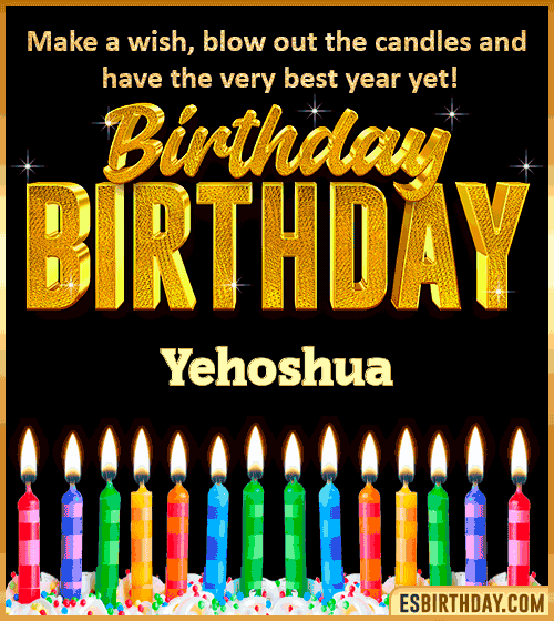 Happy Birthday Wishes Yehoshua
