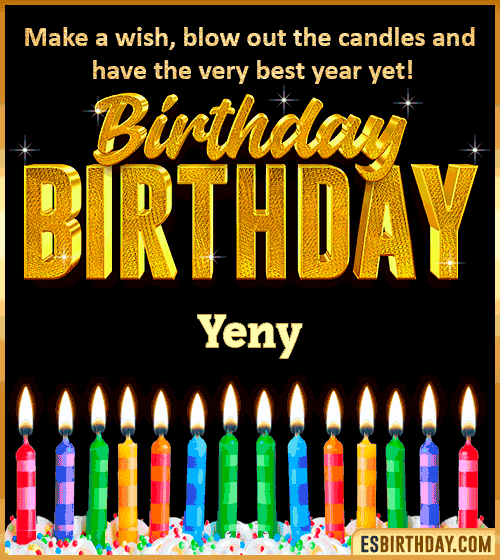 Happy Birthday Wishes Yeny