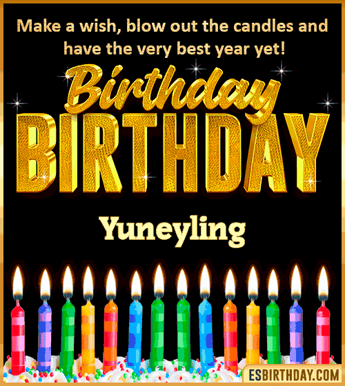 Happy Birthday Wishes Yuneyling