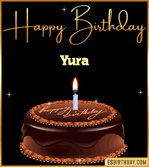 chocolate birthday cake Yura
