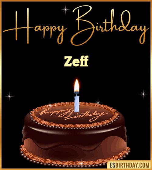 chocolate birthday cake Zeff
