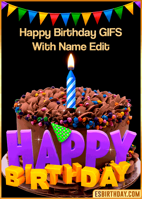 Happy Birthday GIF Maker Online Free With Name And Photo