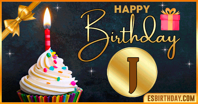 Happy BirthDay Names with Happy birthday GIFs with the letter J