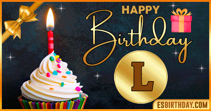 Names with Happy birthday GIFs with the letter L