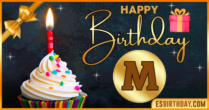 Happy BirthDay Names with Happy birthday GIFs with the letter M