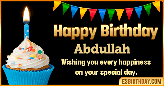 Happy Birthday Abdullah GIF