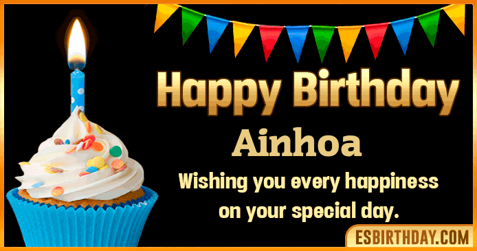 Happy Birthday Ainhoa GIF