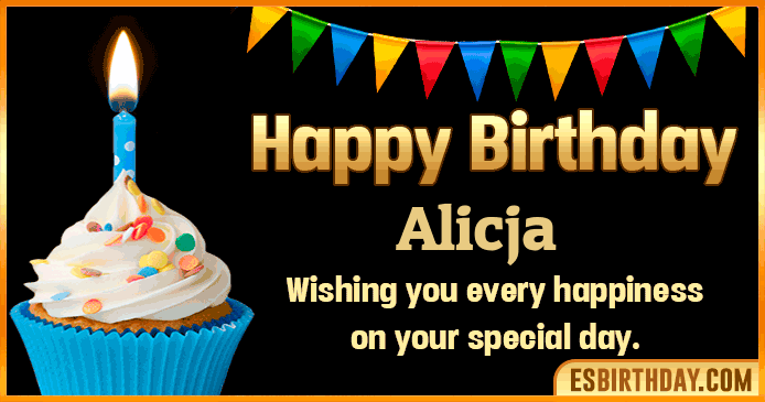 Happy Birthday Alicja GIF