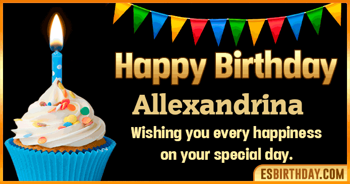 Happy Birthday Allexandrina GIF