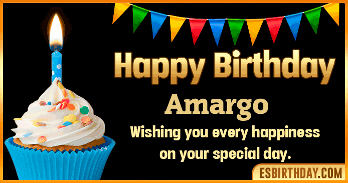 Happy Birthday Amargo GIF