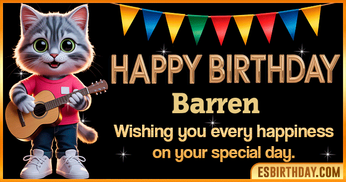 Happy Birthday Barren GIF