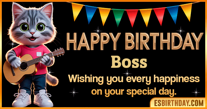 Happy Birthday Boss GIF Animated Images Wishes Music 27 GIFs 
