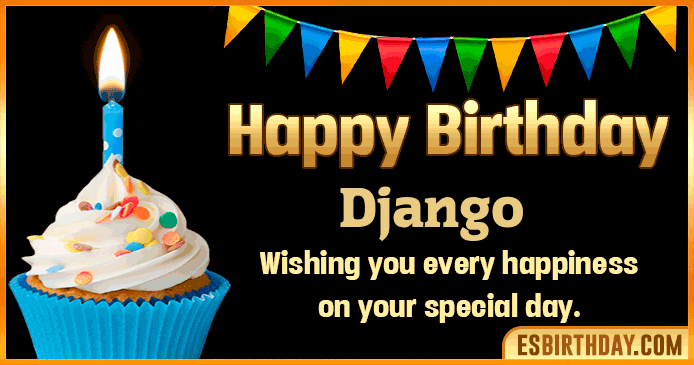 Happy Birthday Django GIF